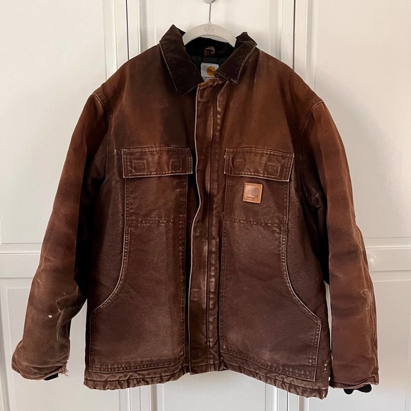Carhartt Other - Carhartt Vintage Men's Duck Quilted Insulation Chore Ranch Barn Coat Men's Large